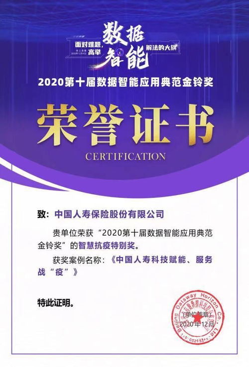 科技賦能，智慧守護(hù) 中國(guó)人壽榮獲智慧抗疫特別獎(jiǎng)?wù)蔑@社會(huì)責(zé)任
